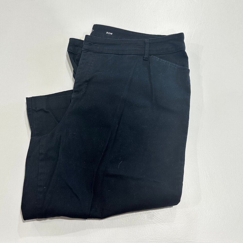 St. Johns Bay Lightweight Black Capri Pants 20W